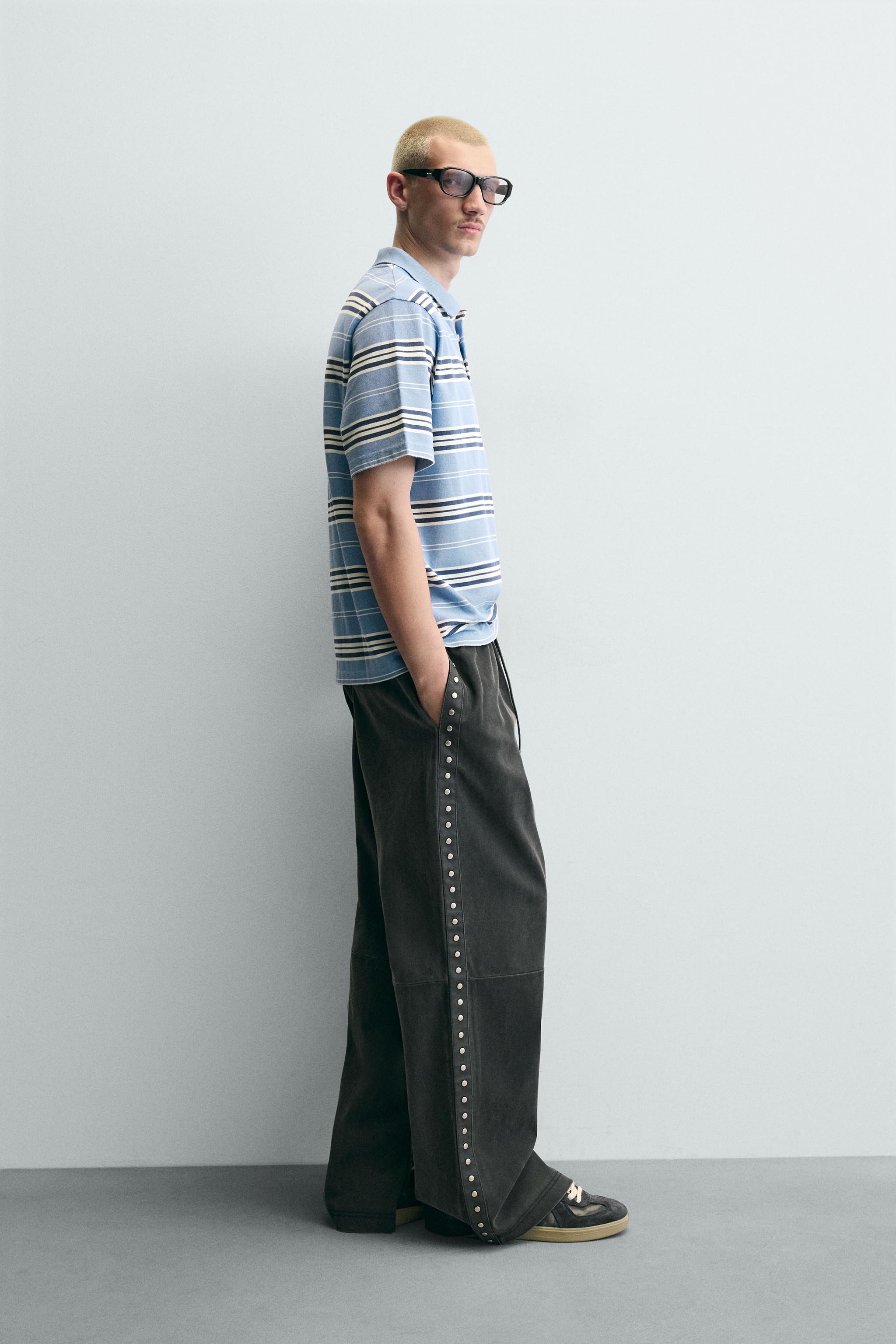 STRIPED BOXY FIT POLO